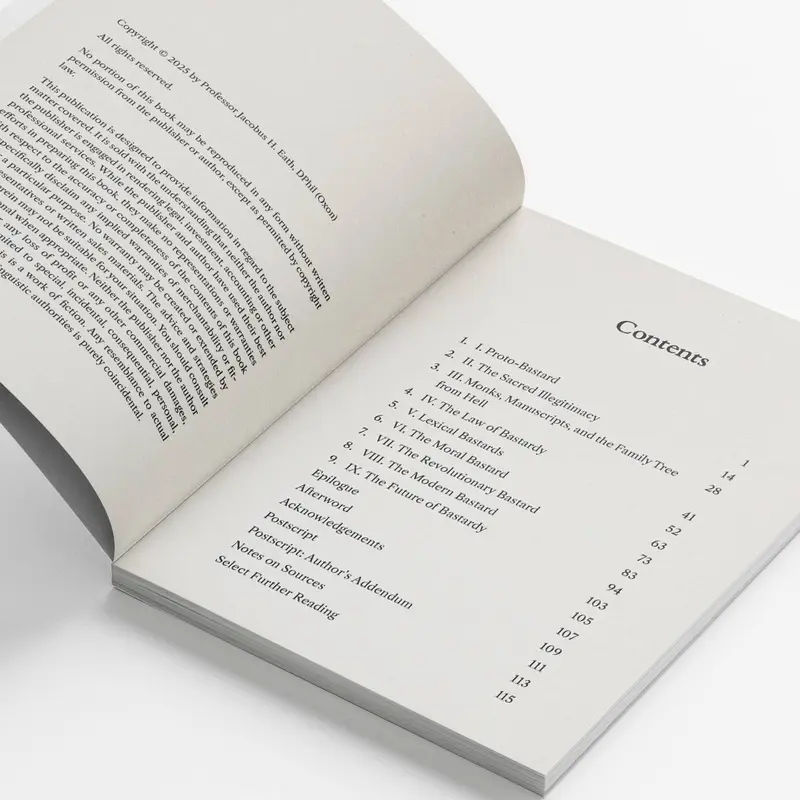 An existing Odyssey of a Word interior preview showing the chapter contents