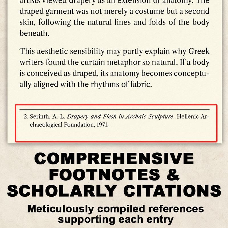 Footnotes page from BEEF CURTAINS The Odyssey of a Word