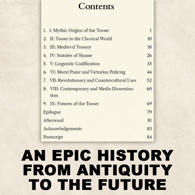 Contents page from TOSSER The Odyssey of a Word